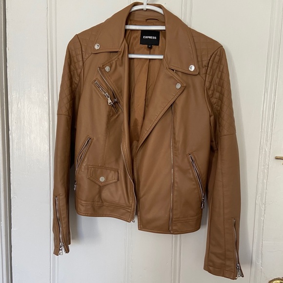 Express Jackets & Blazers - Express Vegan Leather Jacket